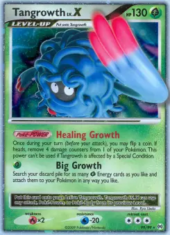 Pokémon-Karte Tangrowth LV. X 099/099