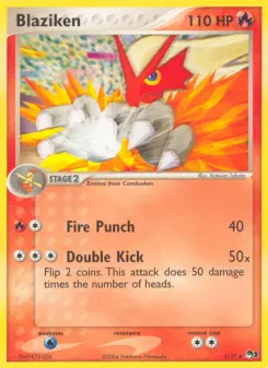 Pokémon-Karte Blaziken 001/017