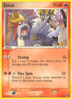 Pokémon-Karte Entei 001/017