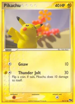 Pokémon-Karte Pikachu 016/017