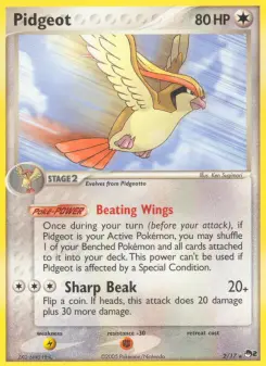 Pokémon-Karte Pidgeot 002/017