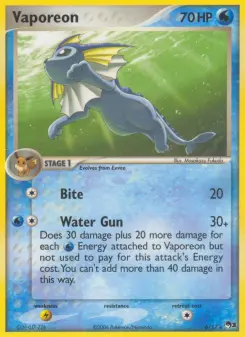 Pokémon-Karte Vaporeon 006/017