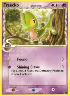 Pokémon-Karte Treecko δ 015/017