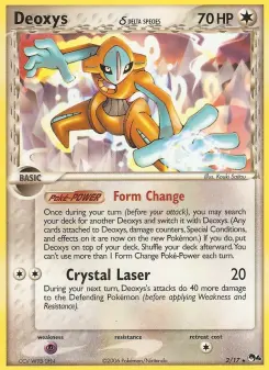 Pokémon-Karte Deoxys δ 002/017