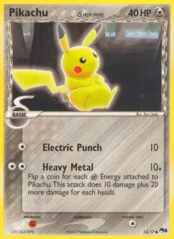 Pokémon-Karte Pikachu δ 013/017
