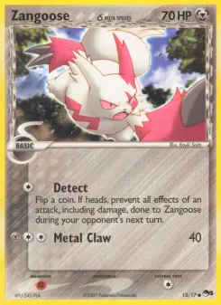 Pokémon-Karte Zangoose δ 015/017
