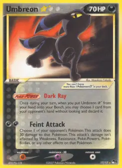 Pokémon-Karte Umbreon ☆ 017/017