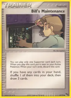 Pokémon-Karte Bill’s Maintenance 006/017