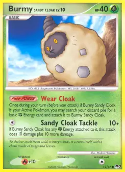 Pokémon-Karte Burmy Sandy Cloak 012/017