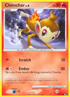 Pokémon-Karte Chimchar 012/017