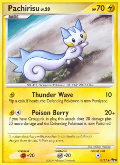 Pokémon-Karte Pachirisu 010/017