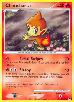 Pokémon-Karte Chimchar 013/017