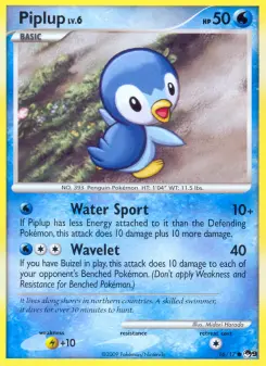 Pokémon-Karte Piplup 016/017
