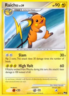 Pokémon-Karte Raichu 003/017