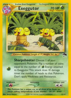 Pokémon-Karte Exeggutor 013/018