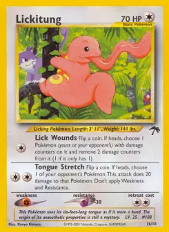 Pokémon-Karte Lickitung 016/018