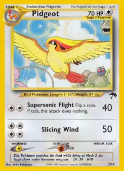 Pokémon-Karte Pidgeot 002/018