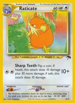 Pokémon-Karte Raticate 006/018