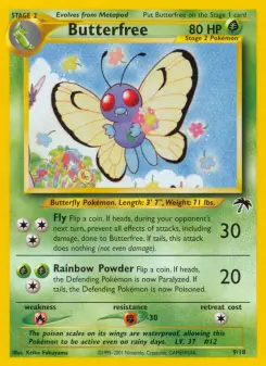 Pokémon-Karte Butterfree 009/018