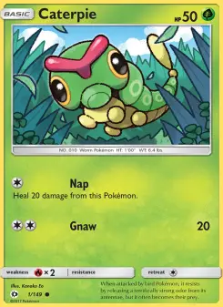 Pokémon-Karte Caterpie 001/149