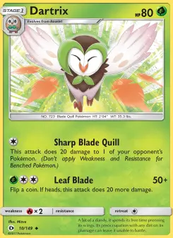 Pokémon-Karte Dartrix 010/149
