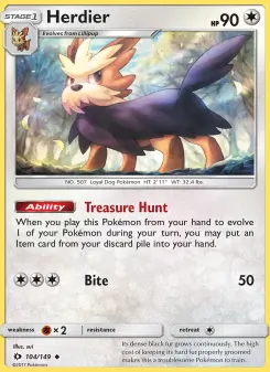 Pokémon-Karte Herdier 104/149