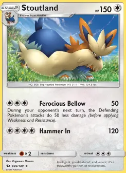 Pokémon-Karte Stoutland 105/149