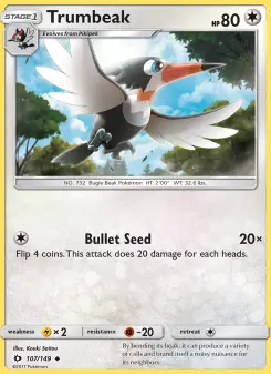 Pokémon-Karte Trumbeak 107/149