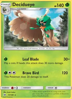 Pokémon-Karte Decidueye 011/149