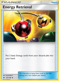 Pokémon-Karte Energy Retrieval 116/149