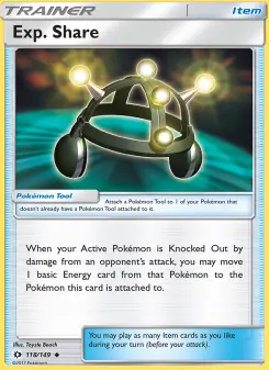 Pokémon-Karte Exp. Share 118/149