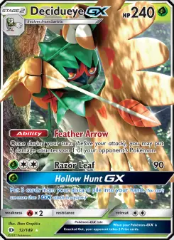 Pokémon-Karte Decidueye GX 012/149