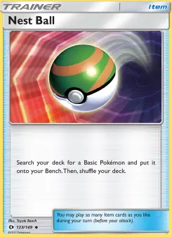 Pokémon-Karte Nest Ball 123/149