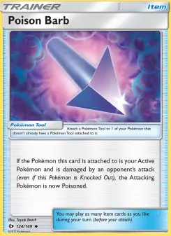 Pokémon-Karte Poison Barb 124/149