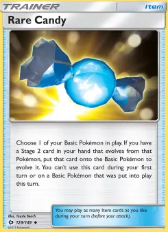 Pokémon-Karte Rare Candy 129/149