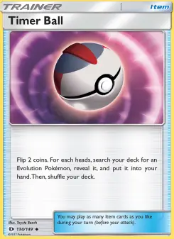 Pokémon-Karte Timer Ball 134/149