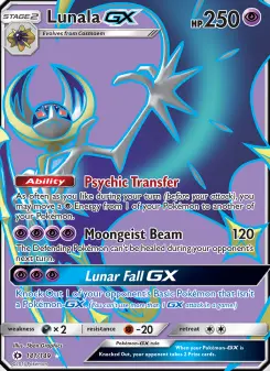 Pokémon-Karte Lunala GX 141/149