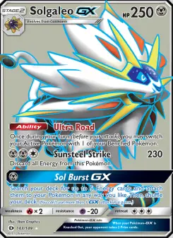 Pokémon-Karte Solgaleo GX 143/149