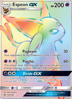 Pokémon-Karte Espeon GX 152/149