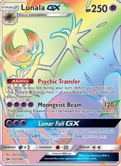 Pokémon-Karte Lunala GX 153/149