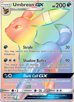 Pokémon-Karte Umbreon GX 154/149