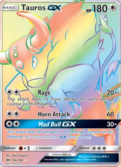 Pokémon-Karte Tauros GX 156/149