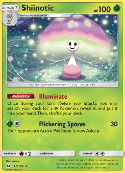 Pokémon-Karte Shiinotic 017/149