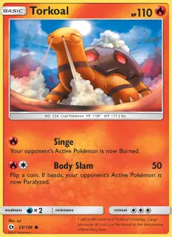 Pokémon-Karte Torkoal 023/149