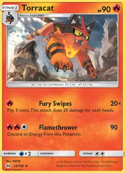 Pokémon-Karte Torracat 025/149