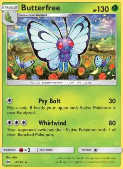 Pokémon-Karte Butterfree 003/149