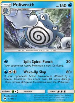 Pokémon-Karte Poliwrath 032/149