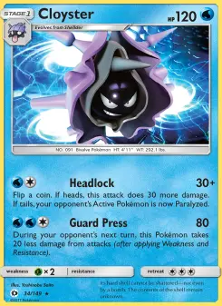 Pokémon-Karte Cloyster 034/149