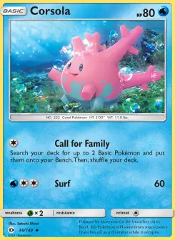Pokémon-Karte Corsola 036/149