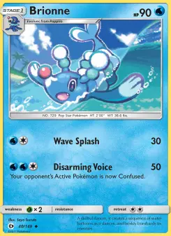 Pokémon-Karte Brionne 040/149
